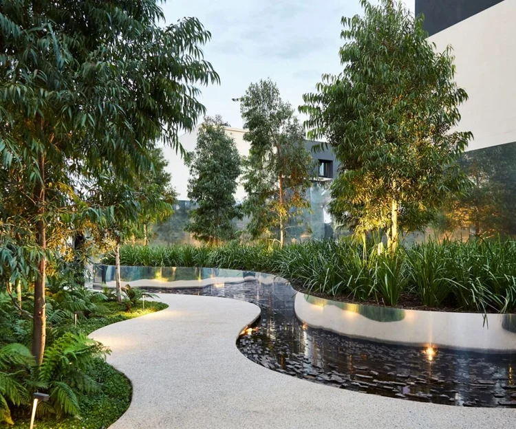 Commercial landscaping maintenance at a Singapore corporate property by Direct Garden Landscaping